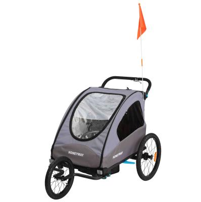 China China Supplier Waterproof Durable Baby Trailer Wholesale Waterproof 3 in 1 Baby Bicycle Trailer for 2 Kids, Kids Bike Trailer with High Quality for sale