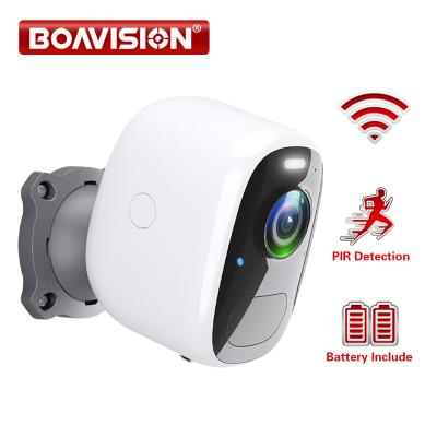 China NIGHT VISION Battery IP Camera Security 1080P WiFi Outdoor Waterproof Rechargeable Surveillanc PIR Motion Detection CCTV Wireless Camera for sale