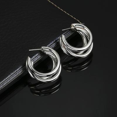 China High quality large circle earrings are circular circle jewelry for women with minimalism for sale