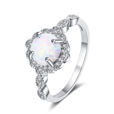 China Wholesale CLASSIC anillos de plata opal rings 925 sterling silver no tarnish opal ring for sale