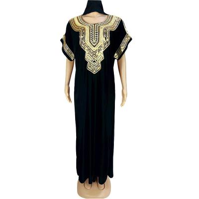 China Polyester Women Arabic Large Size Kaftan Middle Eastern Style Ethnic Dress Dress Traditional Muslim Clothing 2023 Summer Women Clothing for sale