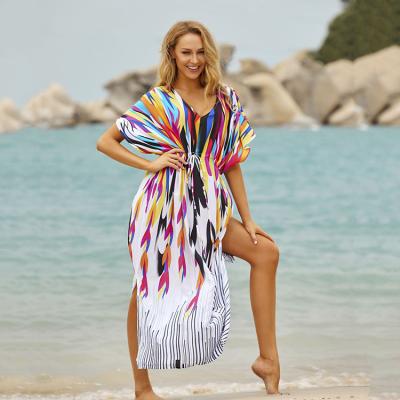 China Plus Size Breathable Dress For Woman Kaftan Cover Up Women Tops Fashionable Blouse for sale