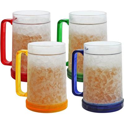 China 16oz stored. Frost Frosty Freezer Double Capacity Wall Freezer Cup Mugs for sale