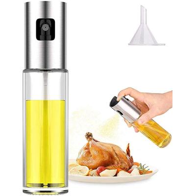 China New Design Viable Olive Oil Sprayer Dispenser for Oil Spray Squeeze Glass Bottle for Cooking for sale