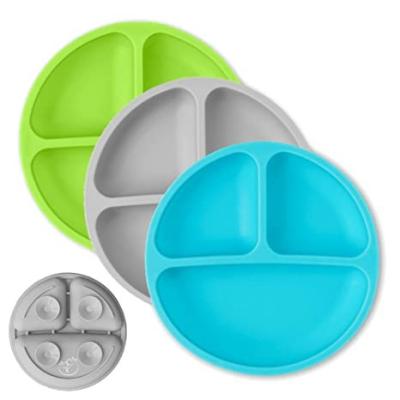 China Modern Toddler Plates with Suction - Baby Dishes - 100% Food-Grade Silicone Severed Dishes - BPA Free - Microwave and Dishwasher Safe for sale