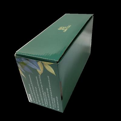 China Recycled Materials Wholesale Customized Printing Color Corrugated Cardboard Paper Craft Boxes With Plastic Handle for sale