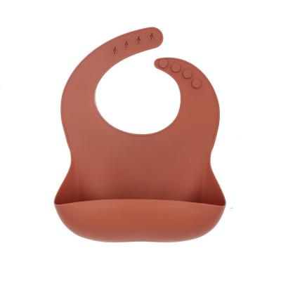 China Promotion Washable Waterproof Silicone Soft Baby Bibs For Baby Toddlers for sale