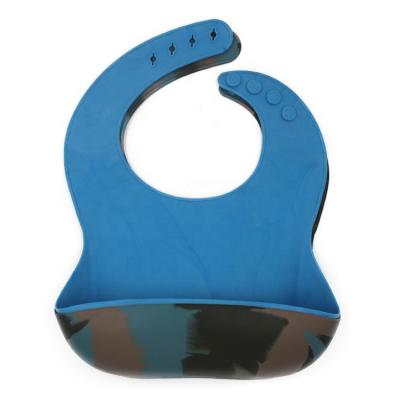 China Wholesale Reusable Waterproof Viable Food Grade Silicone Baby Bibs for sale