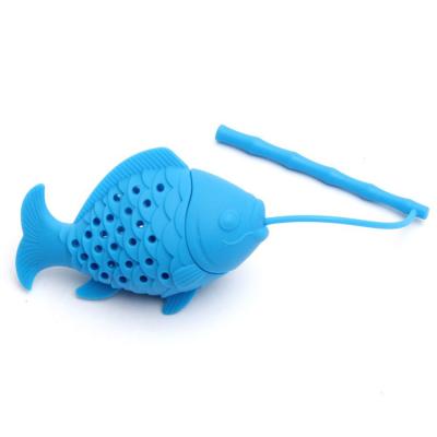 China Custom Creative Animal Silicone Viable Loose Leaf Tea Mesh Pot Infuser for sale