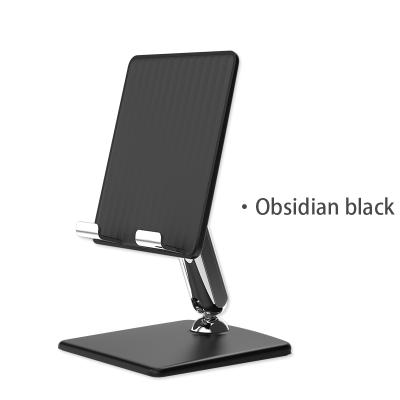 China Aluminum Alloy Universal Adjustable Non Slip ABS Waist Angle Rotation Tablet Phone Foldable Desktop Holder for sale