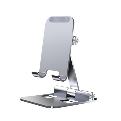 China New Portable Foldable Adjustable Stand Metal Mobile Phone Tablet Desk Stand for sale