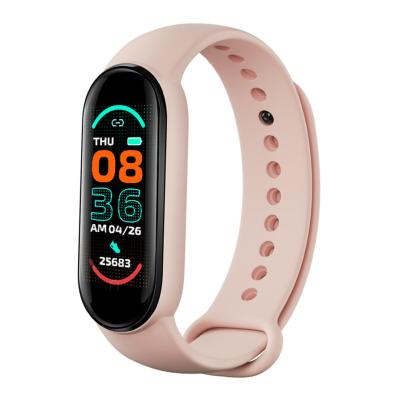 China Smart Wristband M6 Walk Step Counter Rate Blood Pressure Monitor Touch Screen Fitness Pedometer Heart Wristband Sports Watch for sale