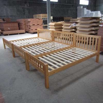 China Solid Pine Bed Luxury Indian Wooden Double Bed Designs And Furniture Bed Side Drawer for sale