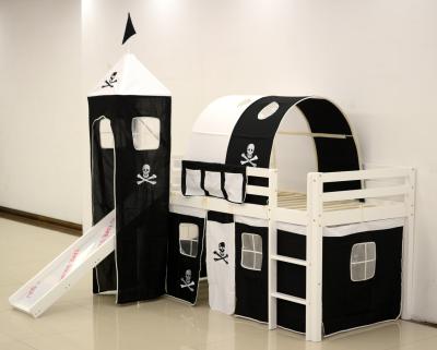 China Modern Hot Sale Children's Mid Sleeper Bed With Castle And Tent for sale