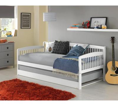 China 3 drawer single guest bed in pure white - caster bed included without mattress for sale