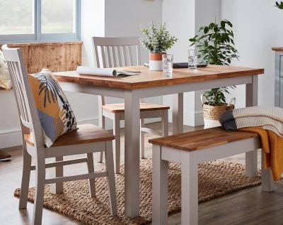 China FJ Oak Top Modern Dining Table and Chair New Design for sale