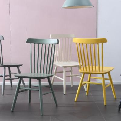 China Different Color Options Multicolor Wooden Chair C3068 for sale