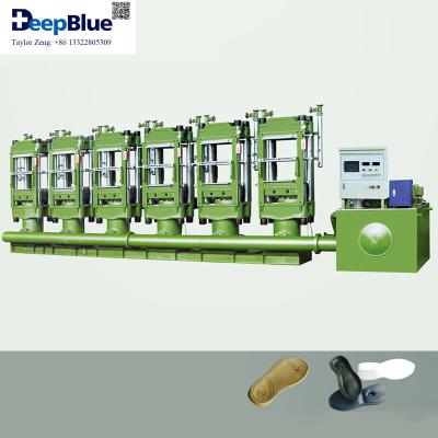 China Unique Manufacturing EVA/RUBBER EVA Vulcanizing Press Hot and Cold Foaming Molding Machine for sale