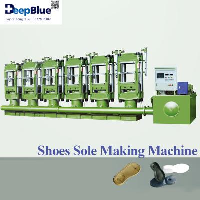 China Sole Manufacturing EVA/RUBBER 6 Stations EVA Sole Minin Foaming Molding Machine for sale