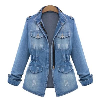 China Autumn Spring New Fashion Women Sleeve Denim Coat Jacket Slim Viable Ladies Long Fashion Tops Winter Splice Warm Coat for sale