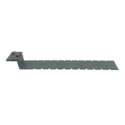 China Modern Manufacture Flat Straight Brace Bracket Brushed Finish Steel Metal Brace Fixing Plate for sale