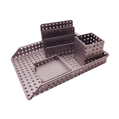 China School Home Office Most Popular 4pcs Mesh Office Stationery Organizer for sale