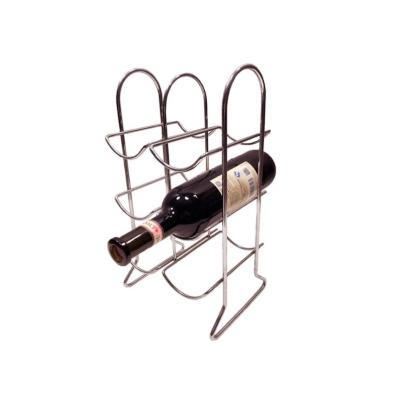 China Iron Metal Wine Bottle Display Stand Rack Kitchen Bar Table Wine Stored Wine Rack for sale