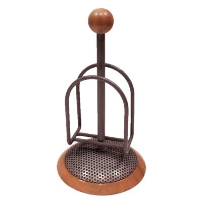 China Metal napkin holder wood for restaurant for sale