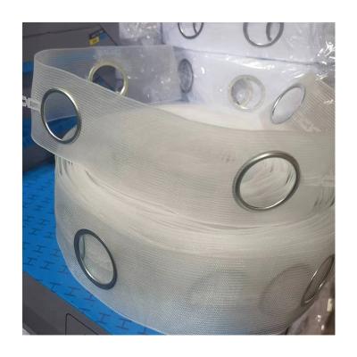 China Factory wholesale modern customized white polyester eyelet curtain tape for window curtain for sale