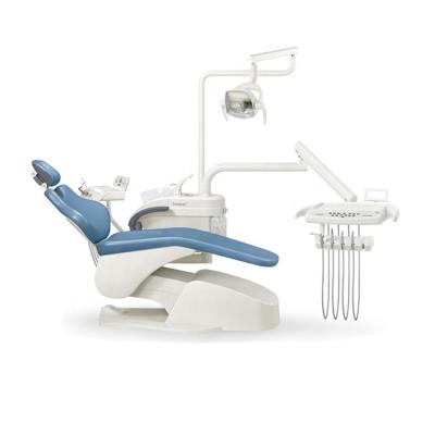 China Metal Ceramic Rotating Cuspidor Suntem Dental Chair Unit With Operating Sensor Light for sale