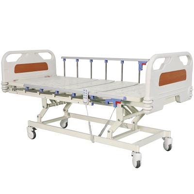 China Metal Hospital Furniture Electric Inpatient Bed With 3 Function Adjustment Of Height Good Quality for sale