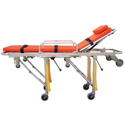 China Made Of High Strength Aluminum Alloy Ambulance Stretcher Fully Automatic Aluminum Alloy Car Stretcher Medical Material for sale