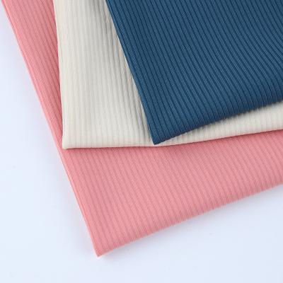 China Stretch Cooling Underwear Textured Fabric 13% 87% Nylon Spandex, knitting rib knit, tela rib knit fabric for sale