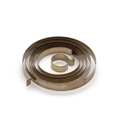 China Factory Clock SUS301 Sliver Flat Steel Coil Custom Flat Spiral Volute Spiral Constant Force Spring For Vacuum Stripper for sale