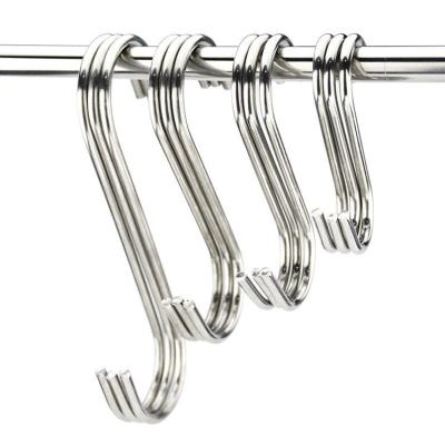 China S-shaped wire stainless steel hook for hanging clothes or bathroom etc. of the kitchen. for sale