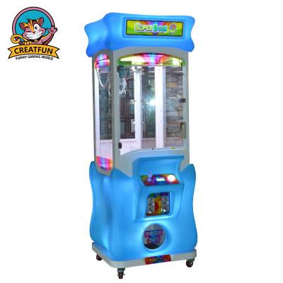 China Colorful Changing LED Coin Operated Coin Operated Arcade Game Machine Children Play Toy Claw Crane Machine Vending for sale