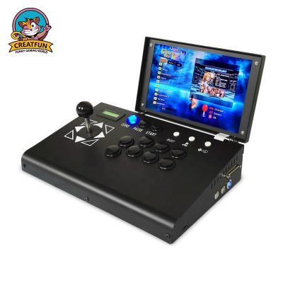 China Factory wholesale metal 10 inch flip cabinet video game fighting console arcade games with thousand games for sale