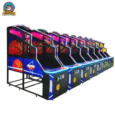 China New Design /Plastic Cabinet /Wooden Equipment Arcade Hoop Coin Operated Crazy Basketball Shooting Luxury Basketball Game Machine for sale