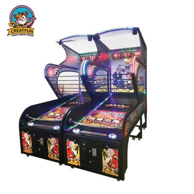 China Coin Operated Hardware /Wooden Cabinet /Plastic Amusement Park Arcade Basketball Electronic Arcade Game Machine for sale