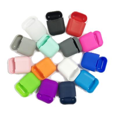 China For Earphone Mini Soft Silicone For Airpods Case Shockproof Cover For Apple AirPods Earphone Cases Ultra Low Density Air Pods Protector Case for sale