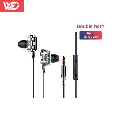 China New In-Ear Driver Earphone Wired Headset 3.5mm Dual Volume Control With Microphone High Fidelity Stereo Music Earbuds Comfortable To Wear for sale