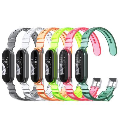 China Shell Strap For Xiaomi MI Band 6 5 4 3 Sport Wristband Watch Silicone Strap For xiaomi MI Band 3 4 5 Miband 4 strap 3 5 strap for sale