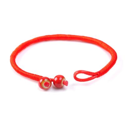 China Chinese factory direct Lucky Jewelry CLASSIC for women girls handmade red rope bracelet for sale