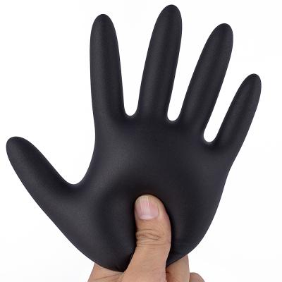 China Hospital / Lab / Manufacturers Wholesale Cheap Price Black Box 100 Light Industry Disposable Black Nitrile Gloves for sale