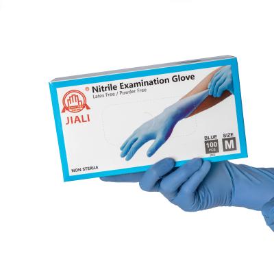 China Hospital / Laboratory / Light Industry Disposable Hand Gloves Manufacturers Powder Free Nitrile Gloves for sale