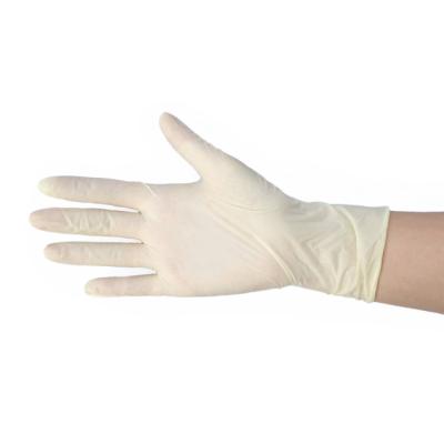 China Hospital/Lab/Light Industry/Household/Daily Protection Made In China Medical Powder Free Flexibility White Disposable Latex Gloves Manufacturers for sale