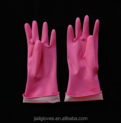 China Retail household cleaning rubber gloves/laundry gloves/dish washing latex glove for sale