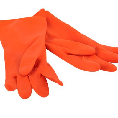 China Spray Cleaning Cotton Lined Colorful Latex Housekeeping Gloves / Diamond Grip Housekeeping Gloves for sale