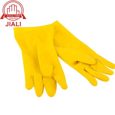 China Manufacturer Wholesale Spray Flocklined Kitchen Latex Household Cleaning Gloves For Gardening for sale