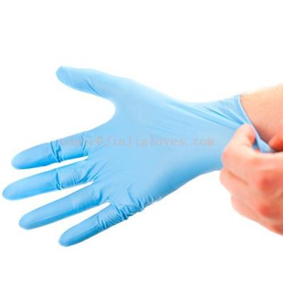 China Powder Free Textured Medical Examination Fingertip Nitrile Examination Gloves For Medical Use for sale